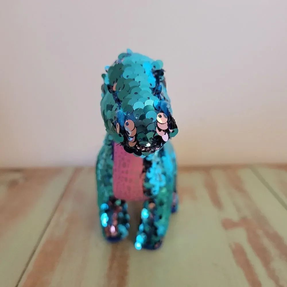 TY Tremor Sequin Dinosaur Plush - Same type to fly through Space - Picture 8 of 16